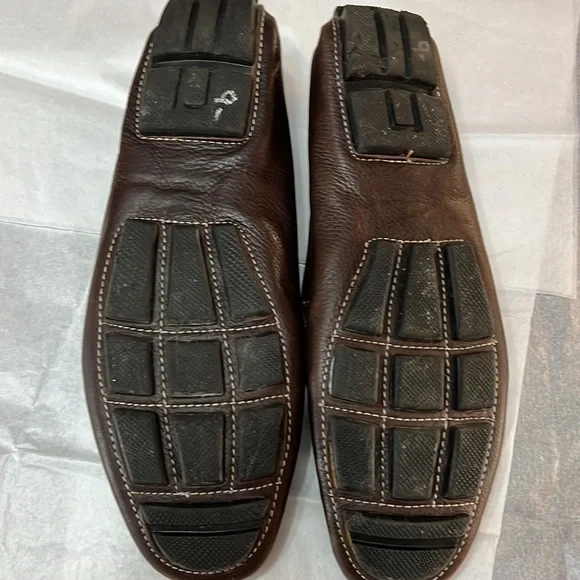 Giorgio Brutini Le Glove Dark Brown Slip-on Leather Loafers Size 11M - Picture 7 of 9
